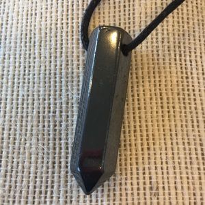 Hematite Point healing necklace, Healing Gemstone